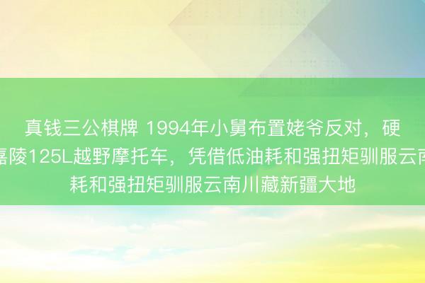 真钱三公棋牌 1994年小舅布置姥爷反对，硬买了一辆颐养嘉陵125L越野摩托车，凭借低油耗和强扭矩驯服云南川藏新疆大地