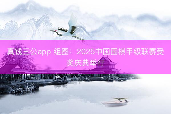 真钱三公app 组图:2025中国围棋甲级联赛受奖庆典举行
