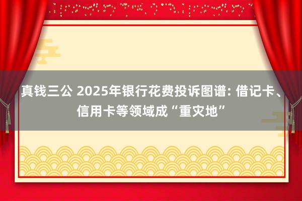 真钱三公 2025年银行花费投诉图谱: 借记卡、信用卡等领域成“重灾地”