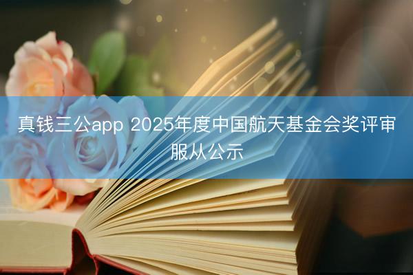 真钱三公app 2025年度中国航天基金会奖评审服从公示