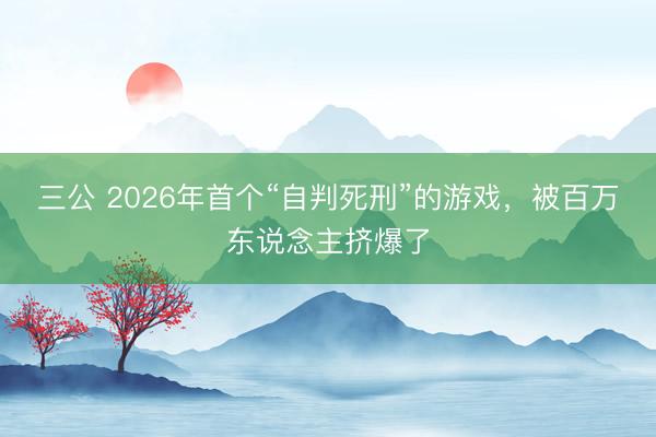 三公 2026年首个“自判死刑”的游戏，被百万东说念主挤爆了